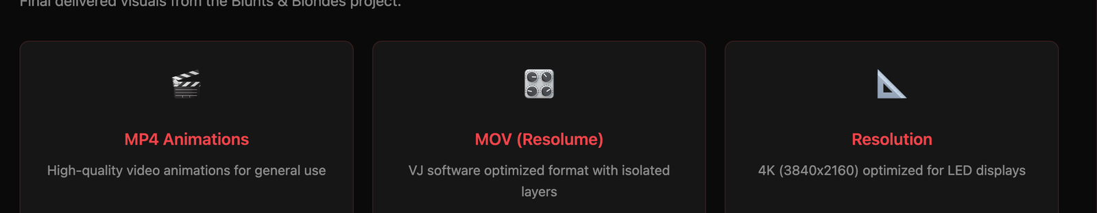 Blunts and Blondes portal  -  MP4, MOV Resolume, and 4K resolution format cards